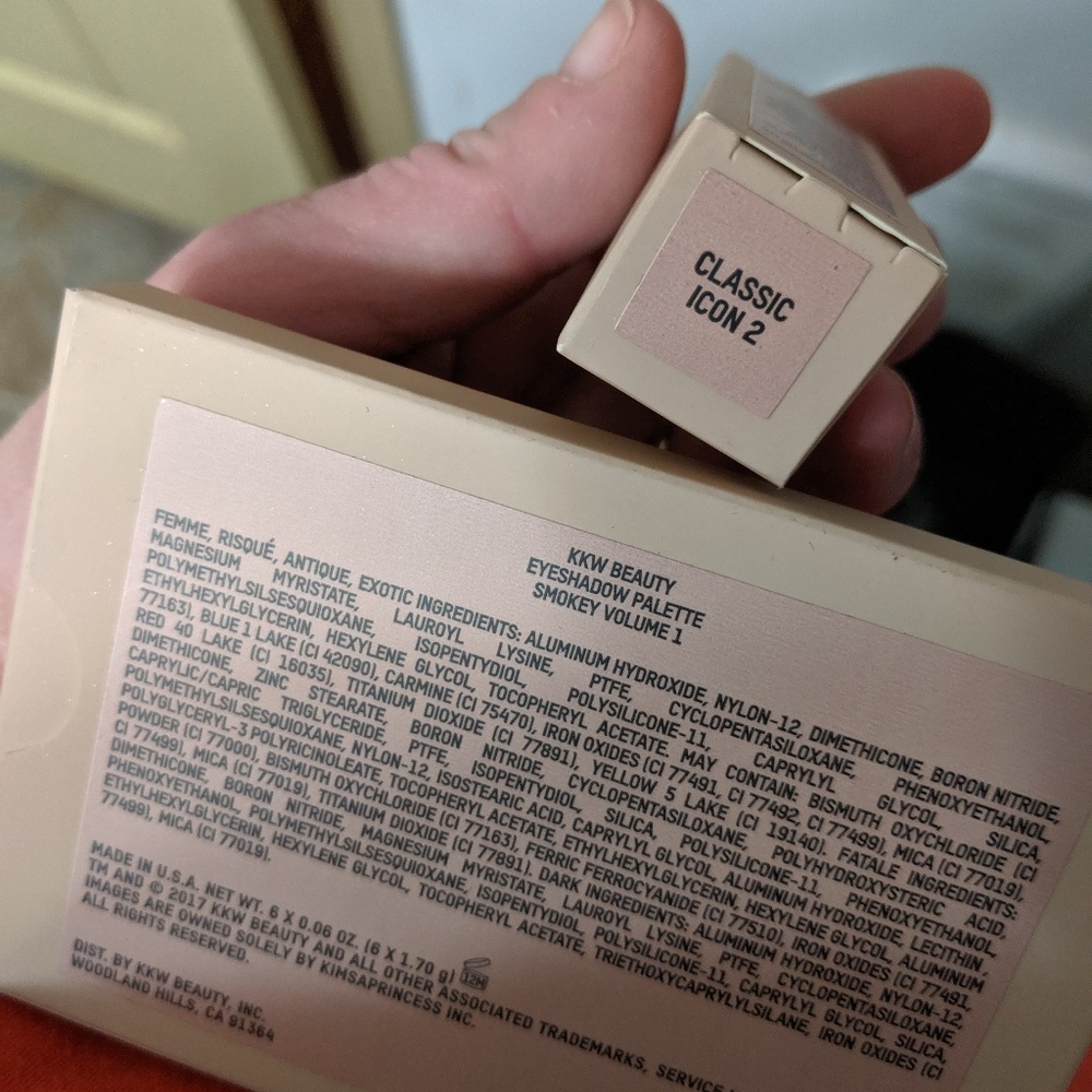 KKW Kim Kardashian West eyeshadow and lipstick